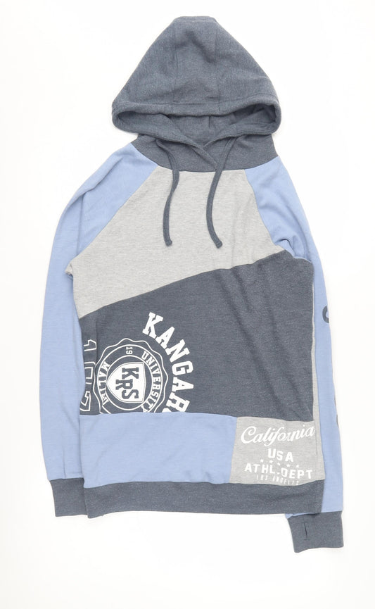 KangaROOS Women's Grey/Blue Pullover Hoodie Size 10/12