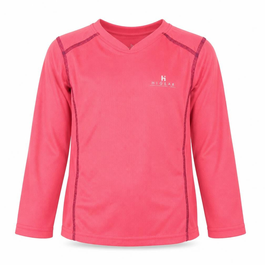 Hi Gear Girls Pink Long Sleeve Activewear Top 3-4 Years