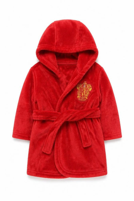 Harry Potter Red Unisex Baby Robe 6-9 Months - Hooded Fleece