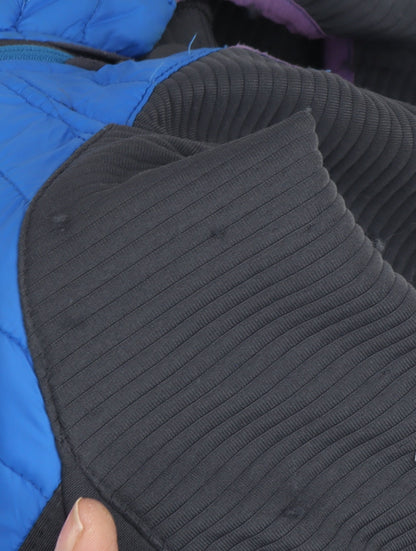 Additional view of Regatta boys’ blue black hooded jacket 9-10 years