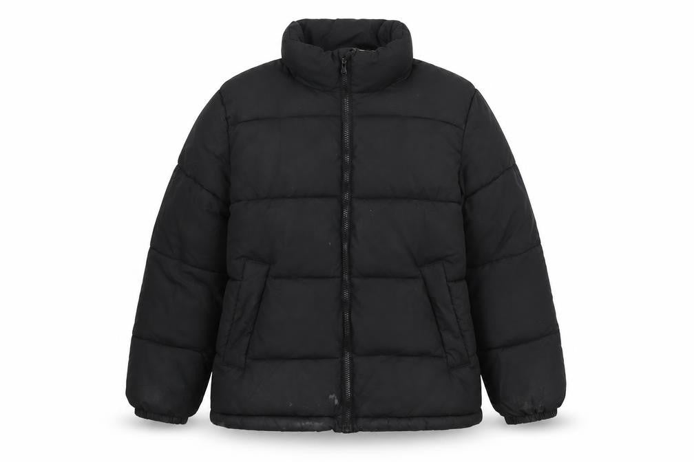 H&M Women's Black Puffer Jacket Size 12 Winter Coat