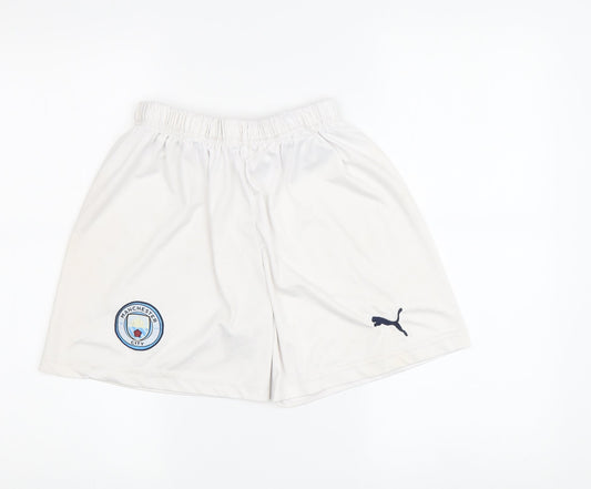 Boys White Athletic Football Shorts Size 164