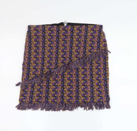 Noisy May Women's Multicoloured Tweed Skirt M