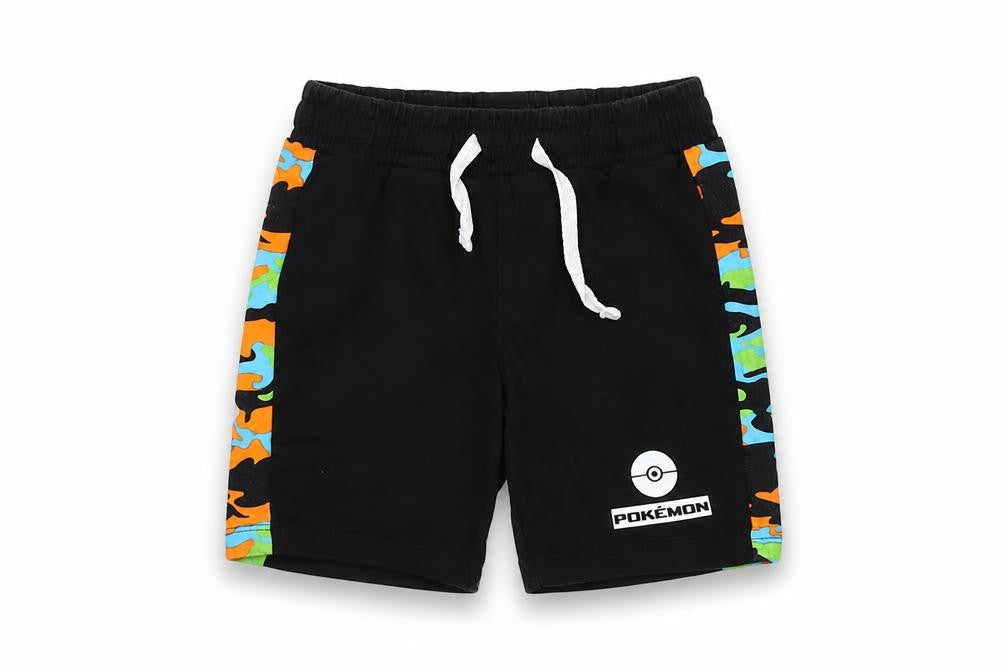 Next Pokémon Boys Black Sweat Shorts, Size 140, Camouflage