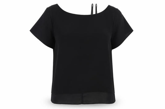 River Island Women's Black Off-Shoulder Blouse, Size 12
