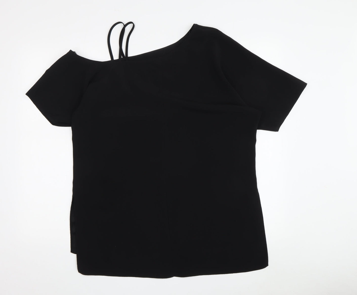 River Island Women's Black Off-Shoulder Blouse, Size 12