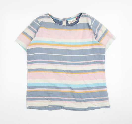 Brakeburn Women's Multicoloured Striped T-Shirt, Size 14