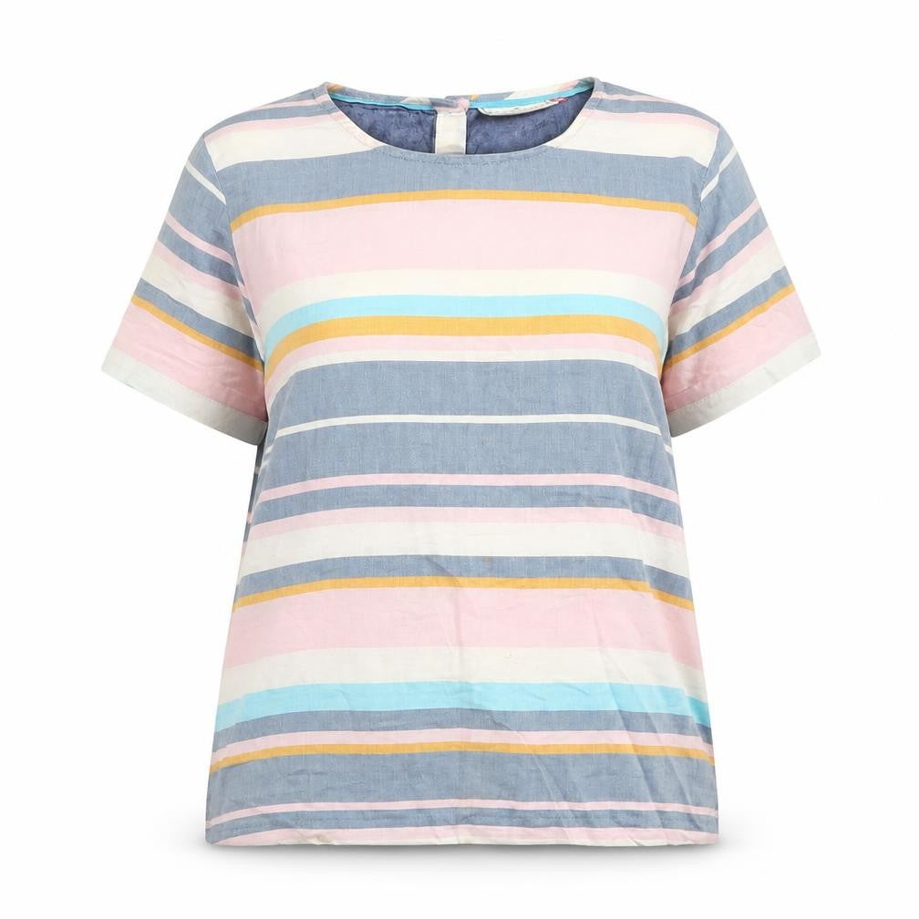 Brakeburn Women's Multicoloured Striped T-Shirt, Size 14