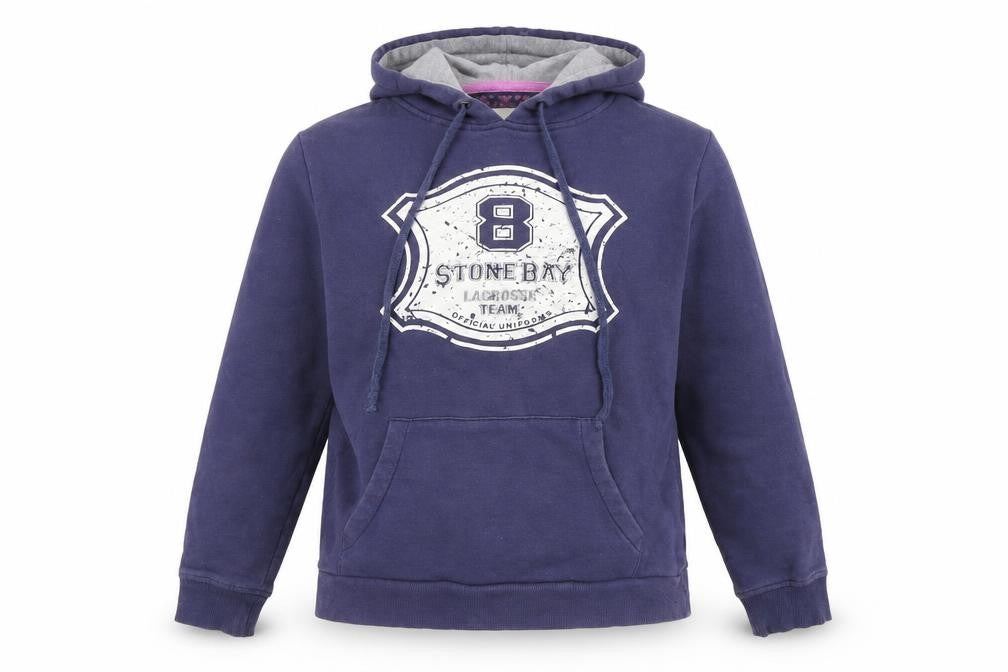 Stone Bay Women's Blue Hoodie, Size 12, Cotton Blend