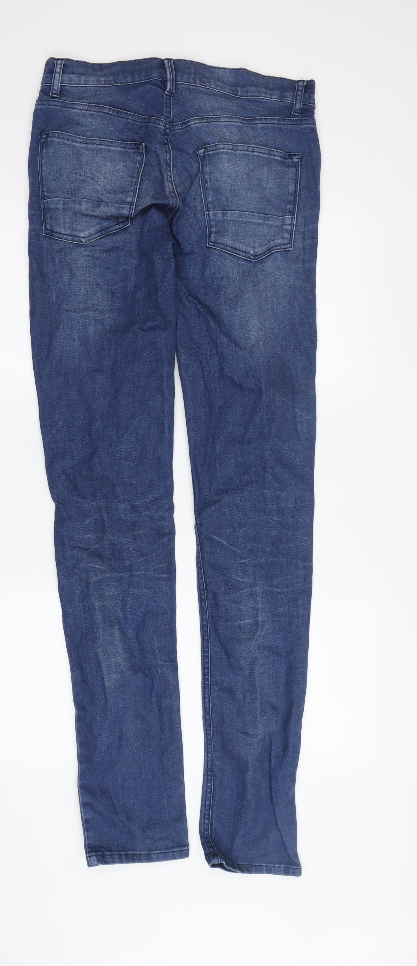 Topman Men's Blue Slim Skinny Jeans Size 30