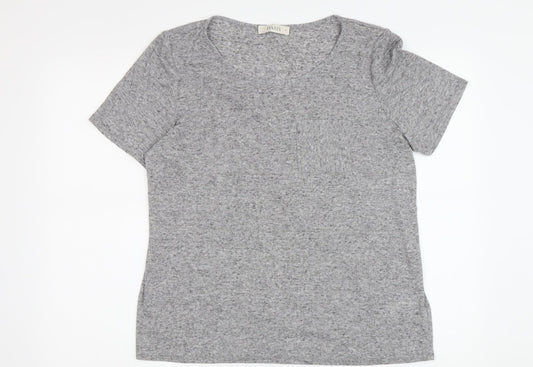 Oasis Women's Grey T-Shirt - M, Short Sleeve, Casual