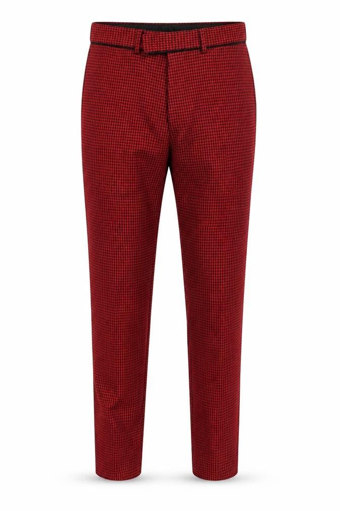 Topman Men's Red Straight Trousers 30W 30L