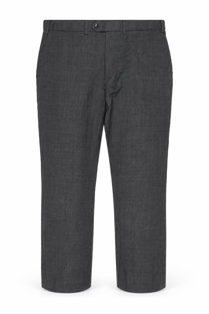 Marks & Spencer Men's Grey Regular Fit Trousers, Size 44