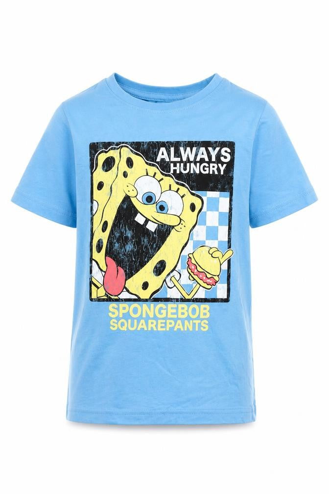 Tu Boys Blue SpongeBob T-Shirt, Size 6, Fun Graphic Design