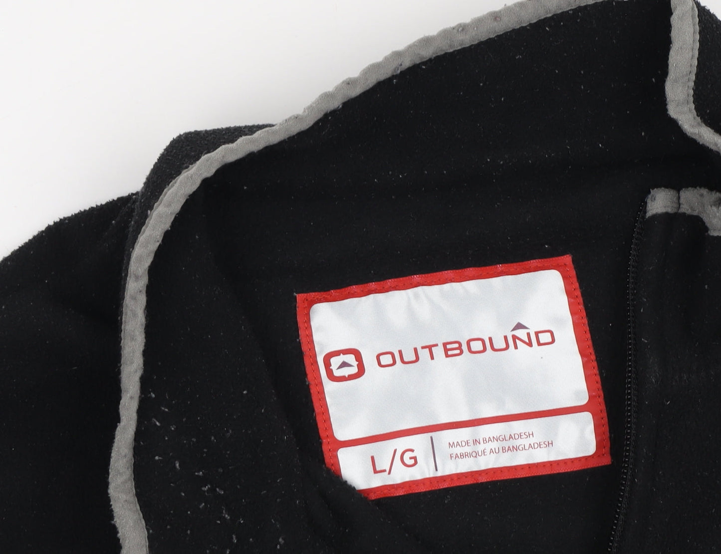 Outbound Men's Black Fleece Jacket L - Casual Lightweight