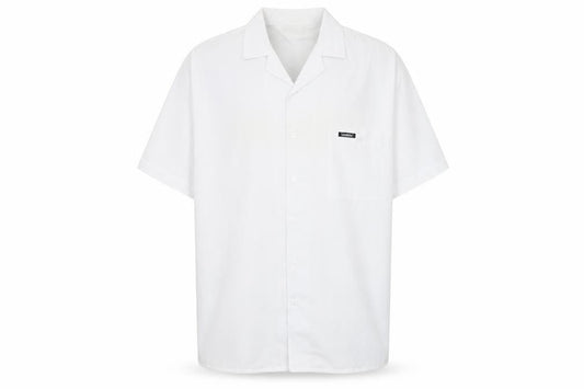 Lonsdale Men's White Medium Button-Up Summer Shirt
