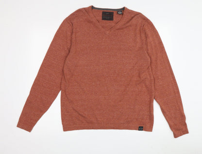 Additional front view of Original Vintage Men's Red M Pullover V-Neck Jumper