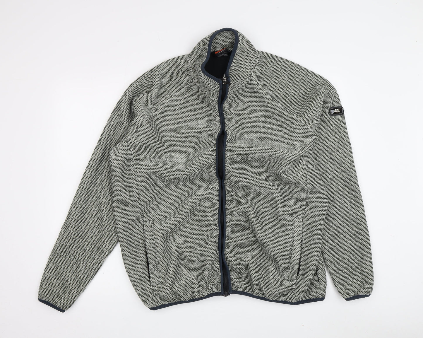 Trespass Men's Grey Wool Jacket L Full Zip Casual