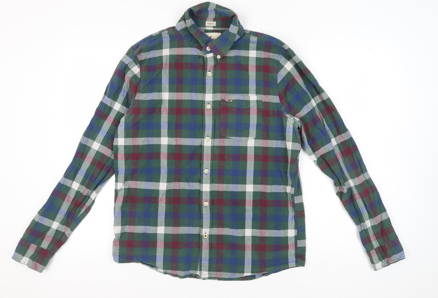 Hollister Men's Multicoloured Plaid Shirt XL