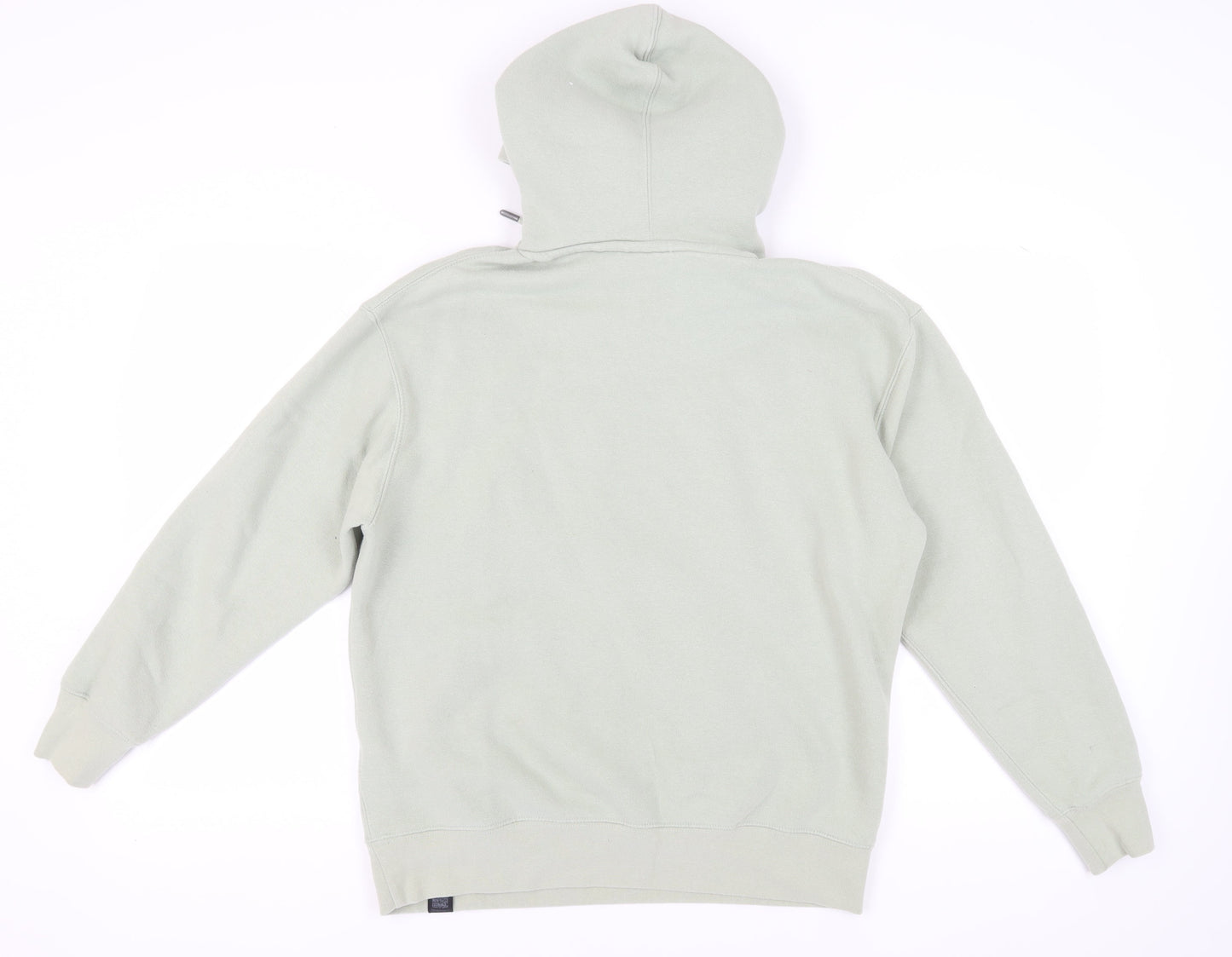 Pull&Bear Men's Green Pullover Hoodie S
