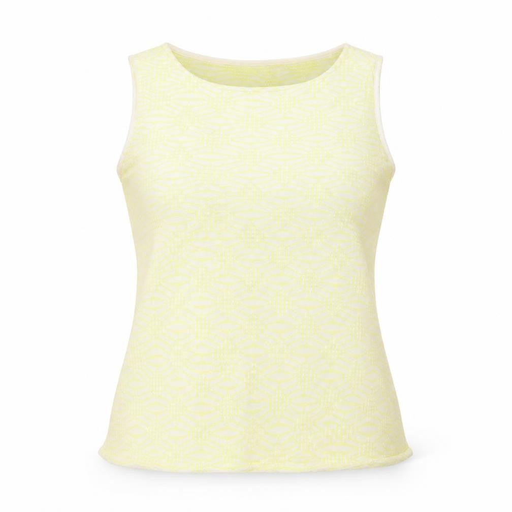 Marks & Spencer Women's Yellow Geometric Tank