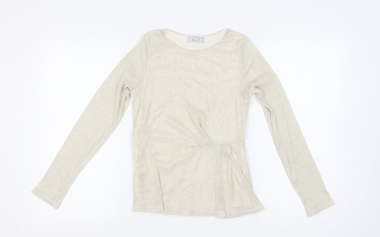 Marks and Spencer Women's Beige Size 10 Basic Blouse