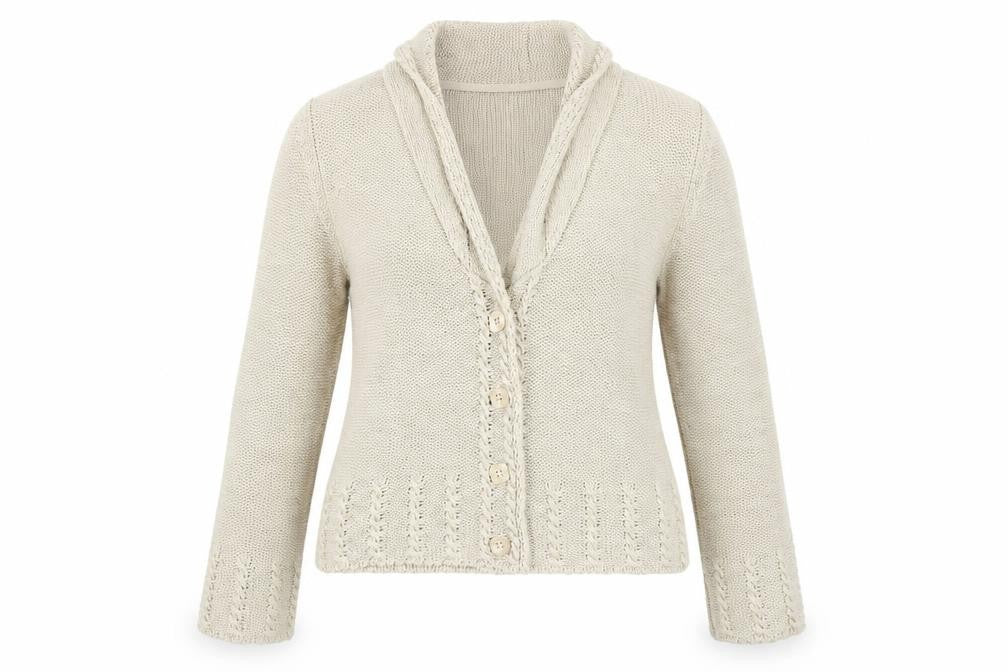 Per Una Women's Beige Cardigan M Acrylic