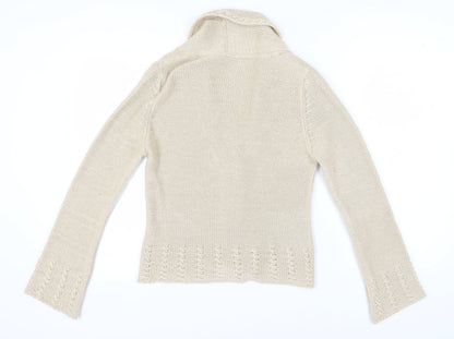 Per Una Women's Beige Cardigan M Acrylic
