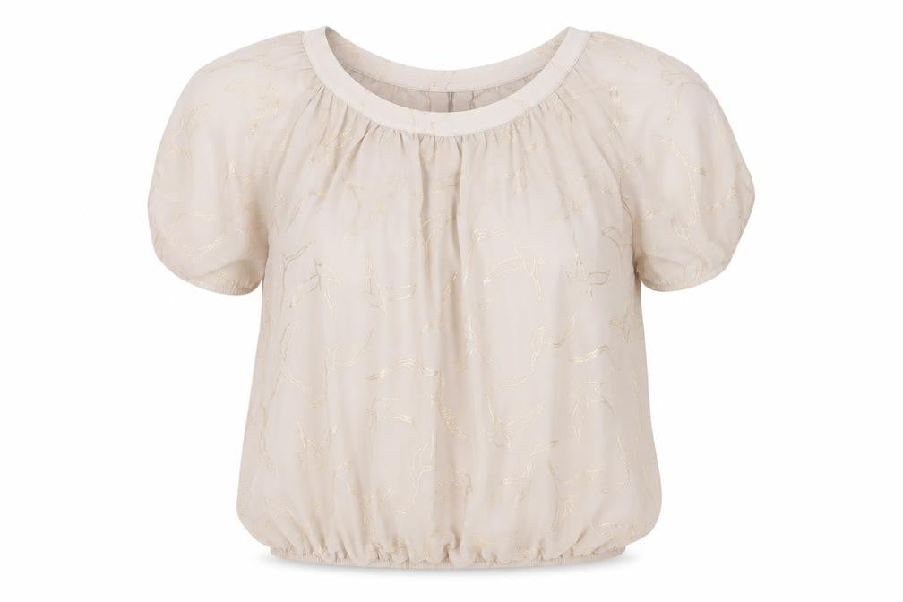 Wallis Women's Beige Blouse, Size 14, Short Sleeve, Chiffon