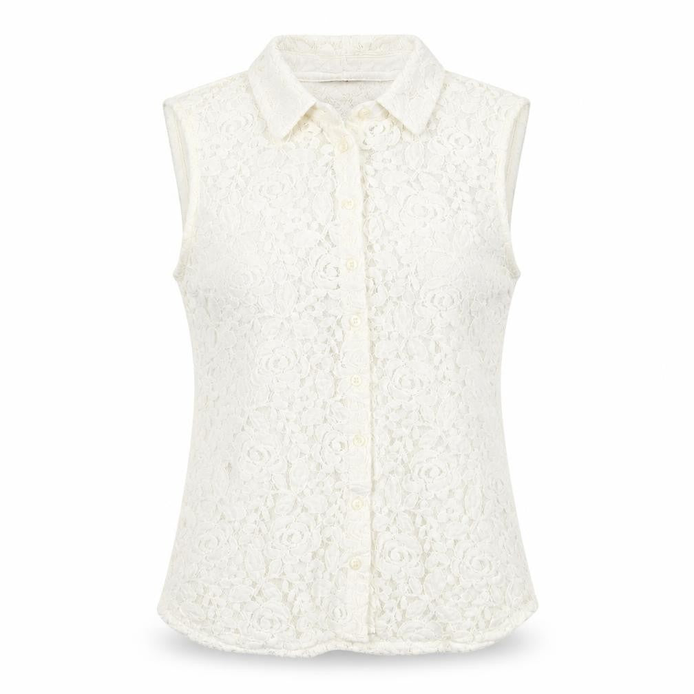 Marks & Spencer Women's White Lace Blouse Size 8