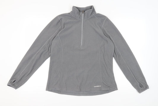 Donnay Women's Grey Fleece Pullover Sweatshirt Size 14