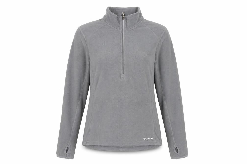 Donnay Women's Grey Fleece Pullover Sweatshirt Size 14