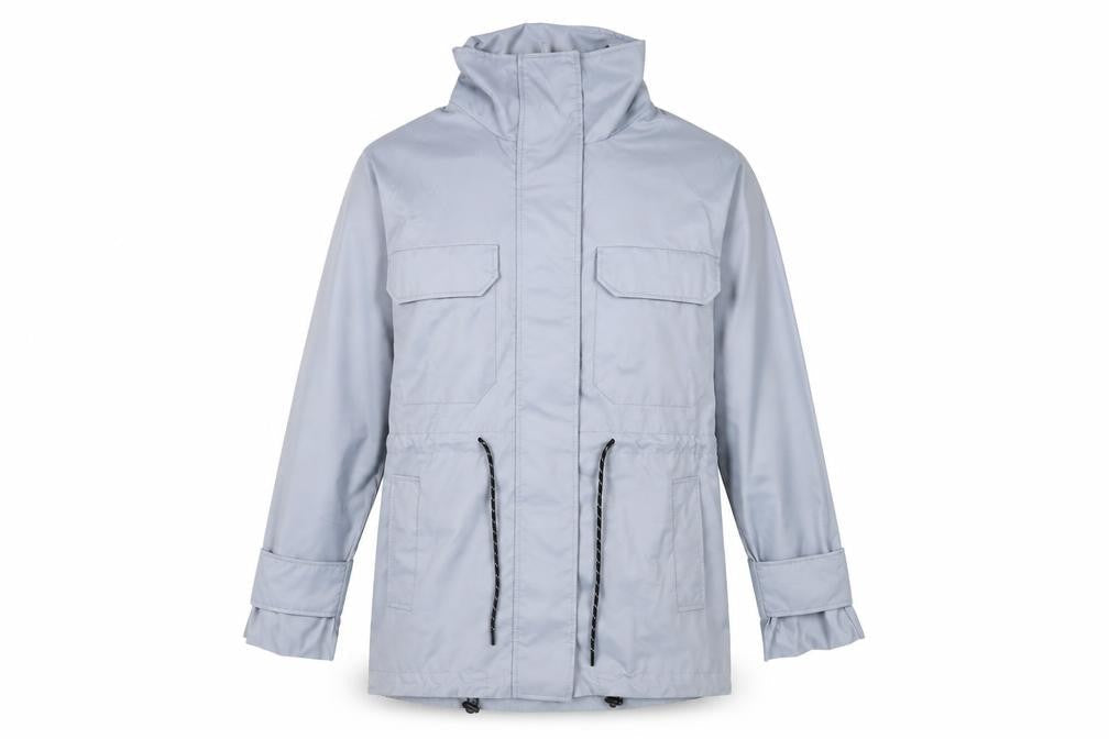 H&M Men's Grey Anorak Jacket XS Stand-Up Collar
