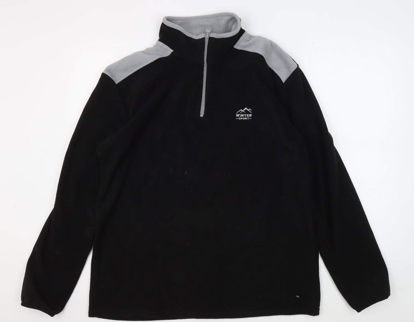 Atlas For Men Black M Winter Pullover Sweatshirt