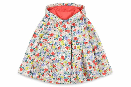 John Lewis Girls Multicoloured Floral Parka Coat 12Y