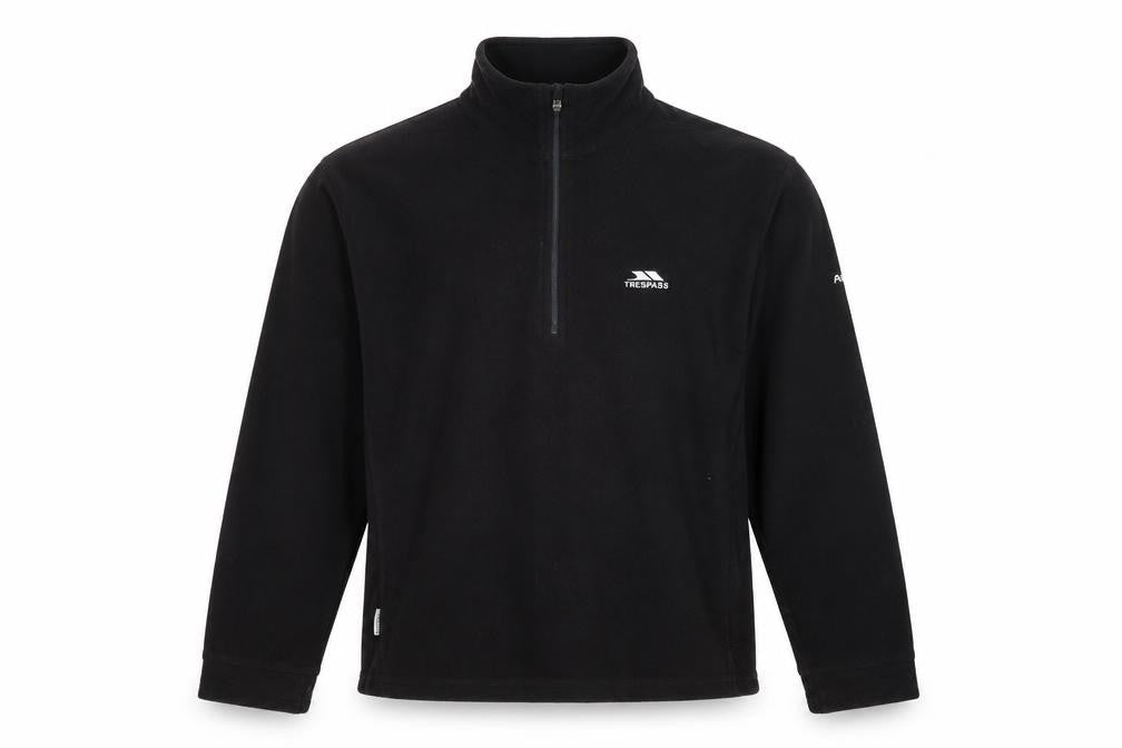 Trespass Unisex Black Lightweight Fleece Sweatshirt L