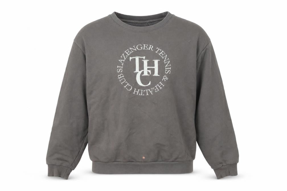Slazenger Grey Unisex Crew Neck Sweatshirt, Size 10