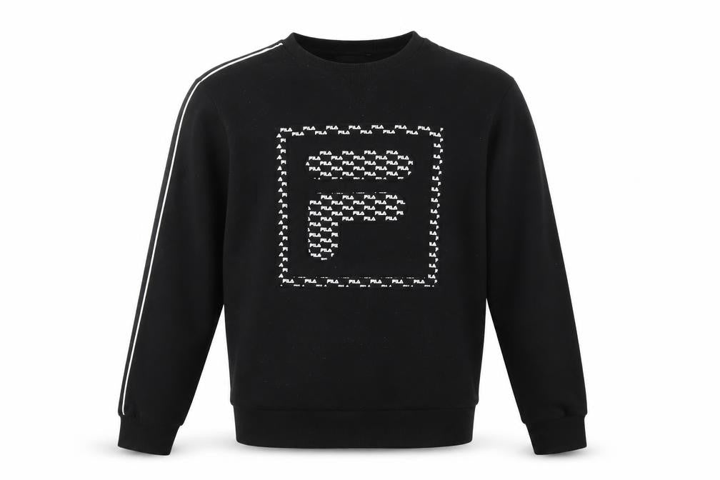 FILA Men's Black Pullover Sweatshirt M Graphic