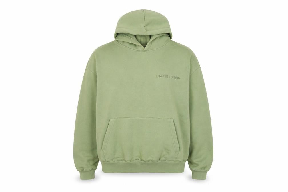 boohooMAN Men's Green Pullover Hoodie M, Casual