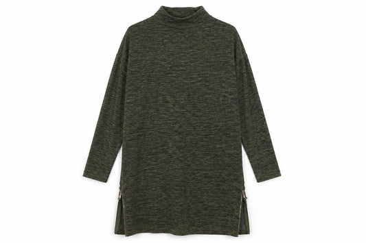 New Look Green Women's High Neck Shift Dress Size 12