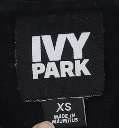 Ivy Park Unisex Black XS Pullover Hoodie Logo
