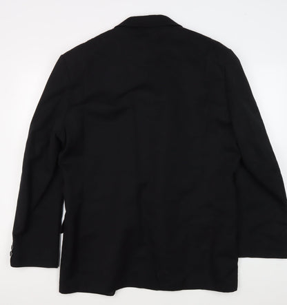 Jeff Banks Men's Black Suit Jacket 42R Regular Fit