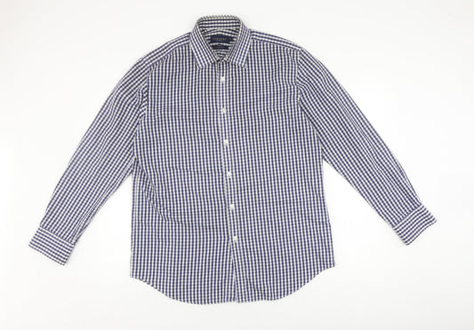 Osborne Men's Blue Check Classic Fit Shirt Size 16