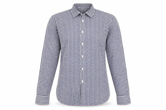 Osborne Men's Blue Check Classic Fit Shirt Size 16