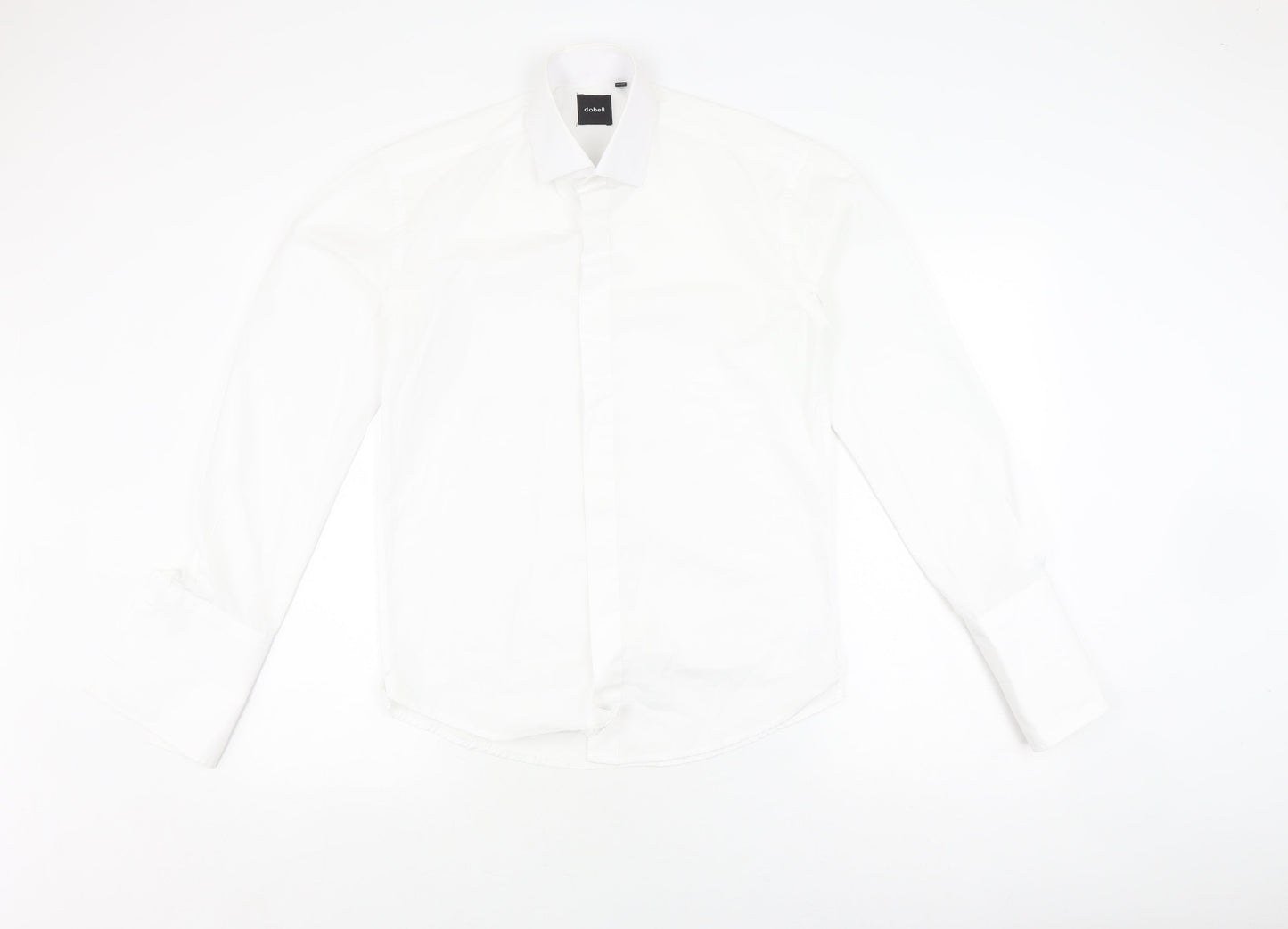 Dobell Men’s White 14 Dress Shirt Long Sleeve Formal