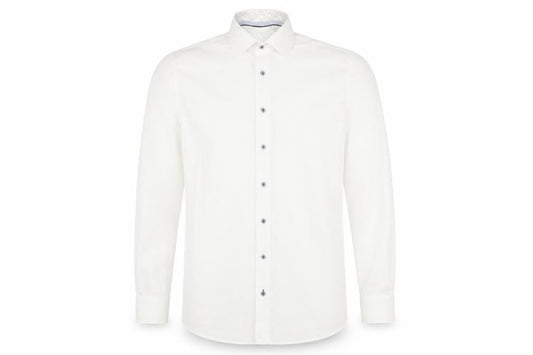 Paul Costelloe Men's White Classic Fit Button-Up Shirt 15.5