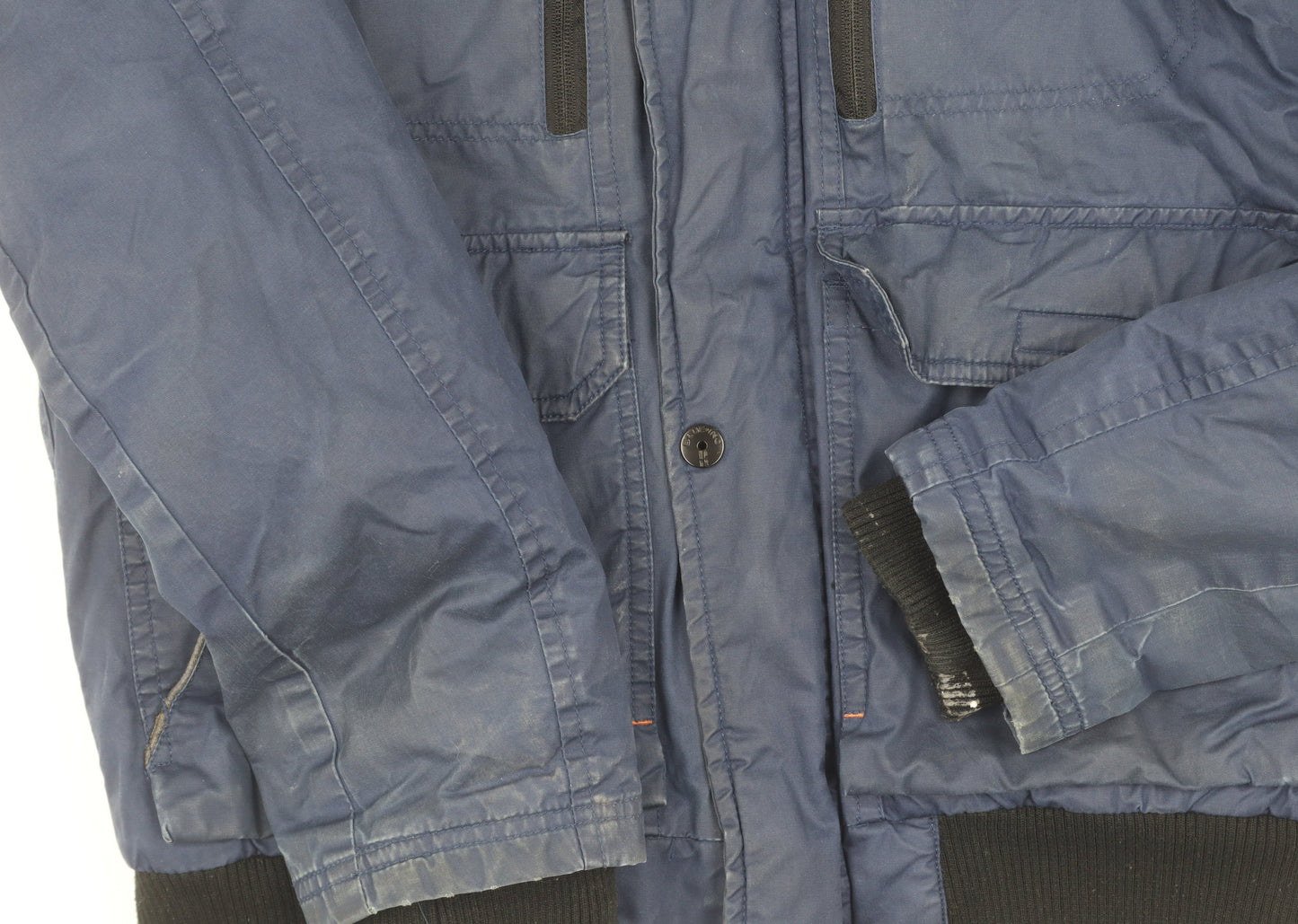 Blue Inc Men's Blue Basic Jacket Size S