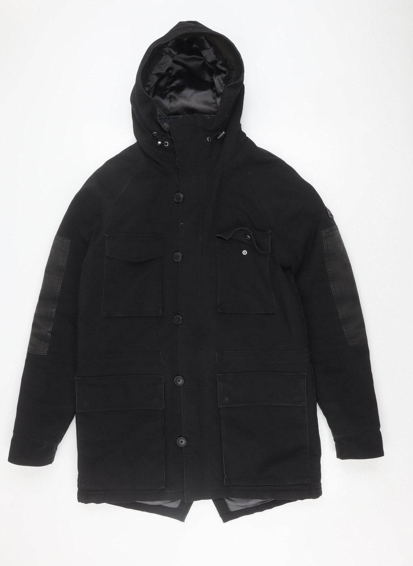 IKKS Men's Black Military Jacket Size M