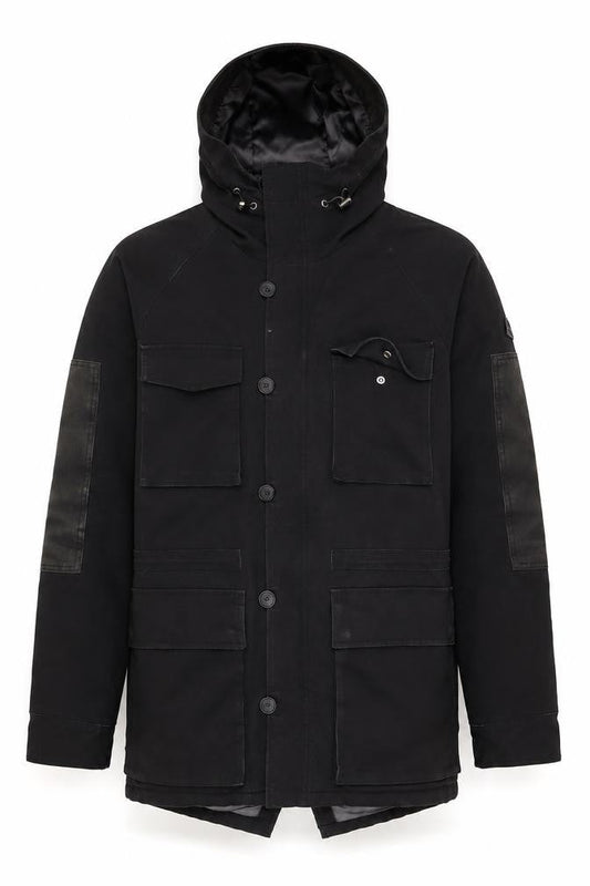 IKKS Men's Black Military Jacket Size M