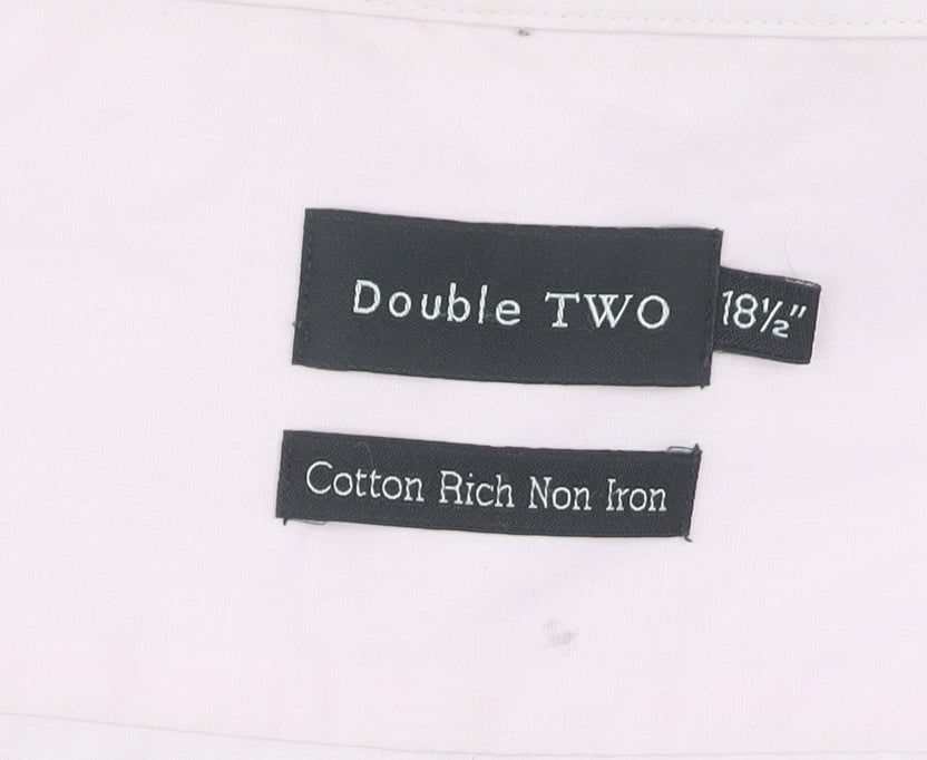 Double TWO Men's Pink Regular Fit Long Sleeve Shirt